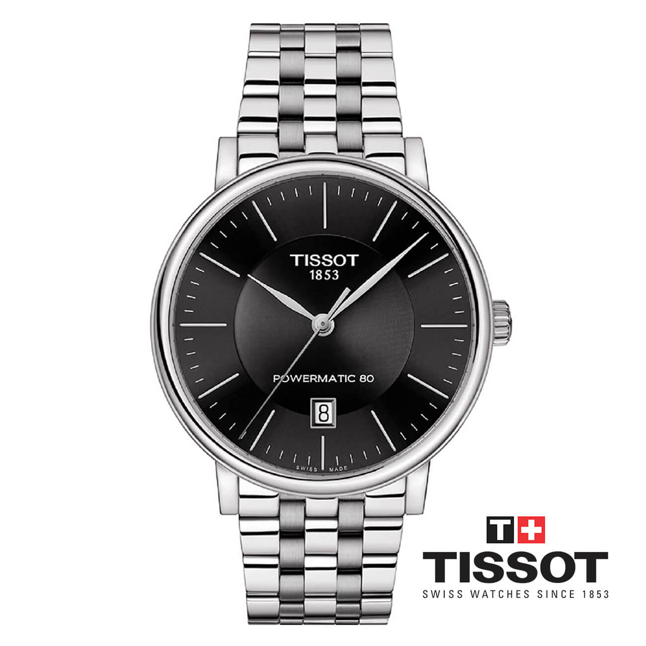 ĐỒNG HỒ NỮ TISSOT CARSON POWERMATIC 80 T122.407.11.051.00 CHÍNH HÃNG